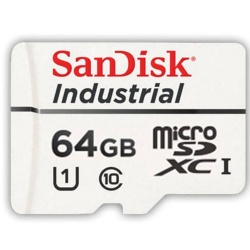 SanDisk Industrial MicroSDXC Class 10 Memory Card 64GB